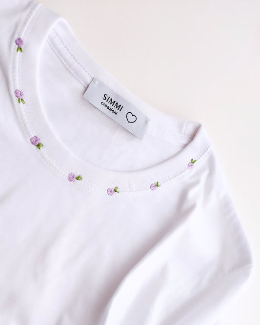 PRONTA CONSEGNA Minimal T-Shirt rose lilla